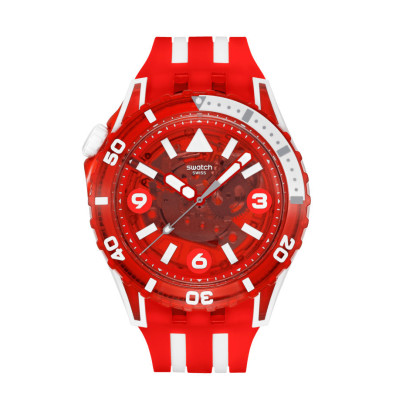 SWATCH Scubaqua Lion’s Mane Two Tone Silicone Strap SSCU09R100